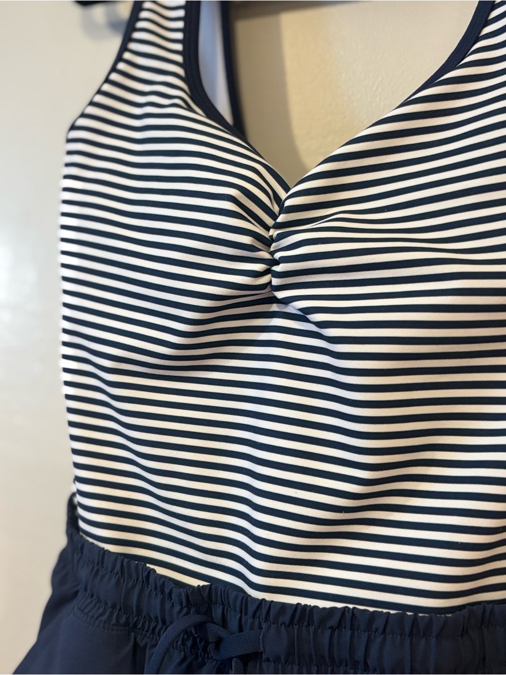 Abercrombie YPB Navy Striped Active Onesie Romper Women's Small - Picture 3 of 8
